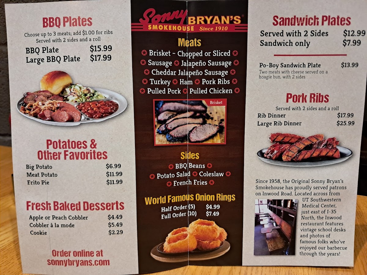 Sonny Bryan's Smokehouse Menu - Image 2